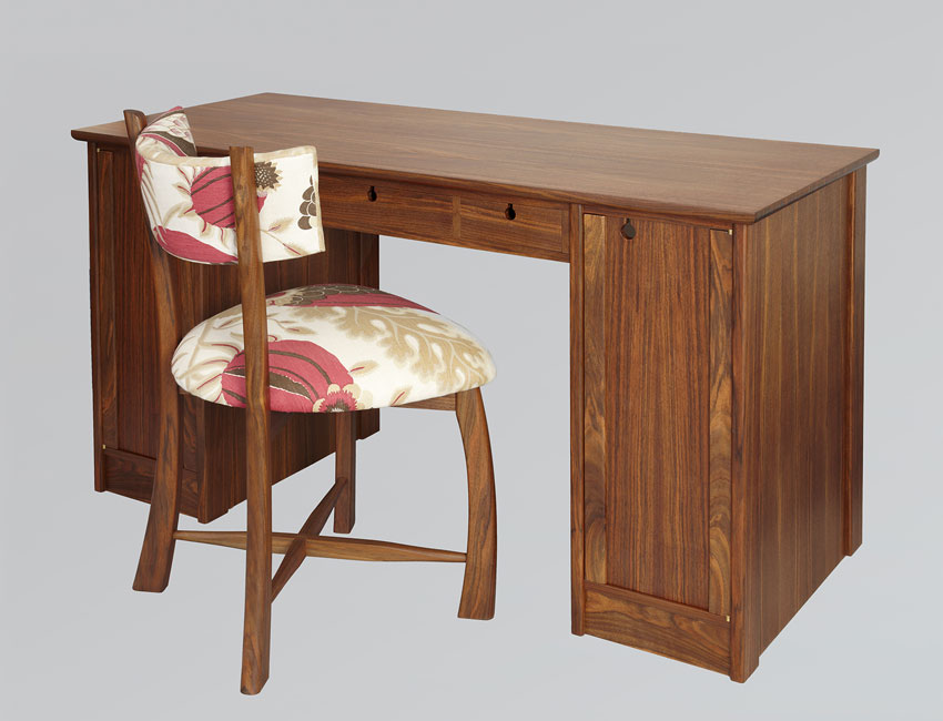 Computer desk with chair